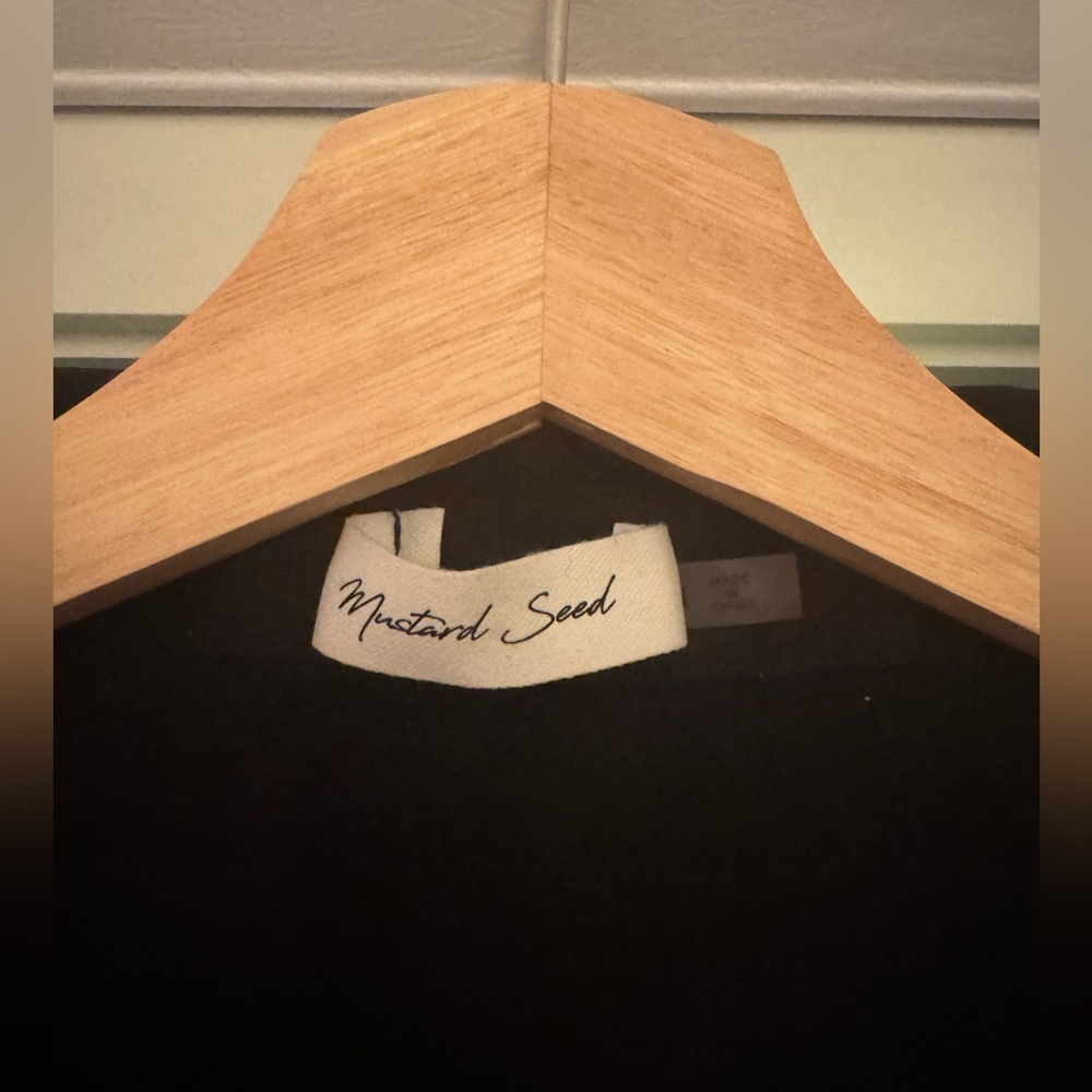 Black classic button down shirt. - Picture 2 of 2